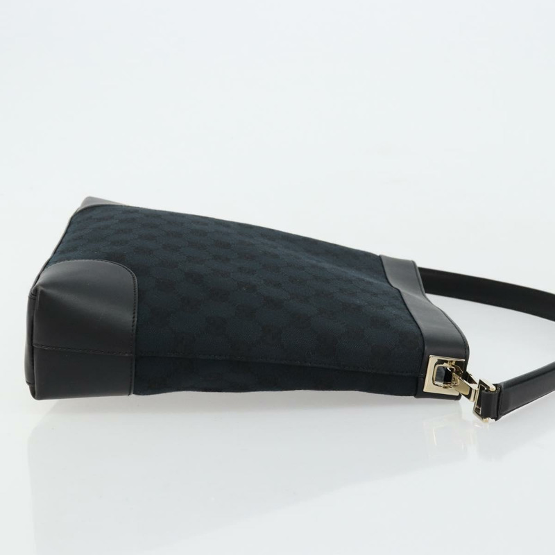 【日本直送】GUCCI GG帆布肩背包 黑色 金色 001 4231 正品 ep14295A-2