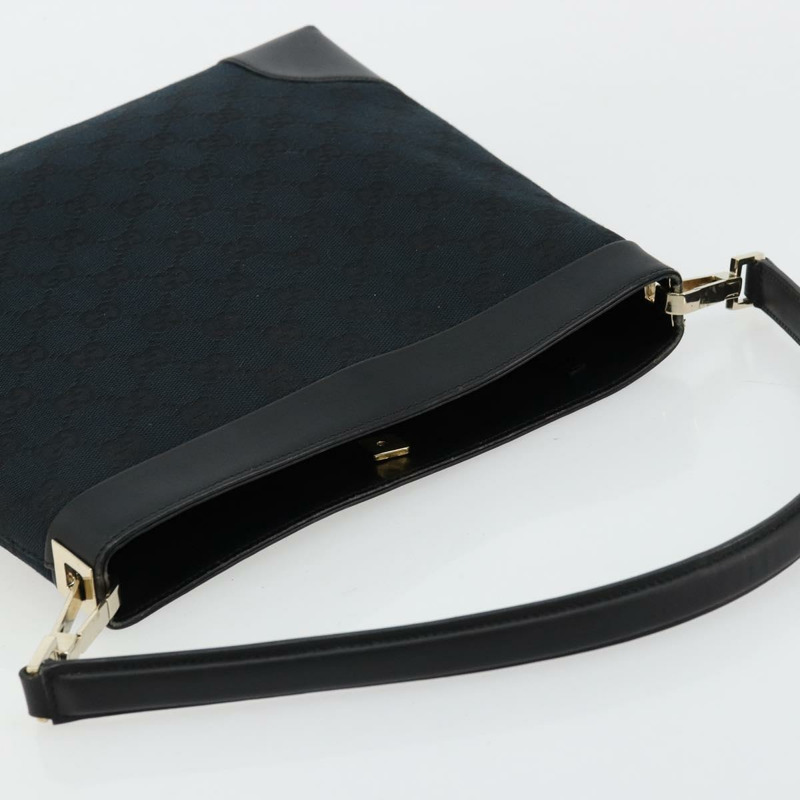 【日本直送】GUCCI GG帆布肩背包 黑色 金色 001 4231 正品 ep14295A-5