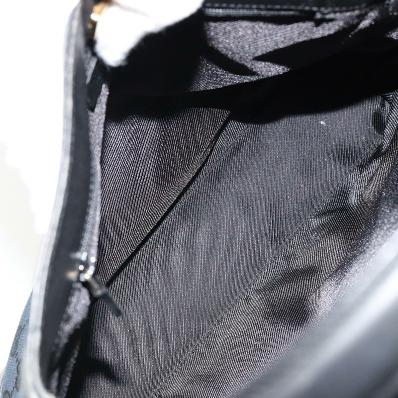 【日本直送】GUCCI GG帆布肩背包 黑色 金色 001 4231 正品 ep14295A-9