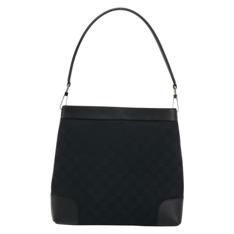 【日本直送】GUCCI GG帆布肩背包 黑色 金色 001 4231 正品 ep14295A-12