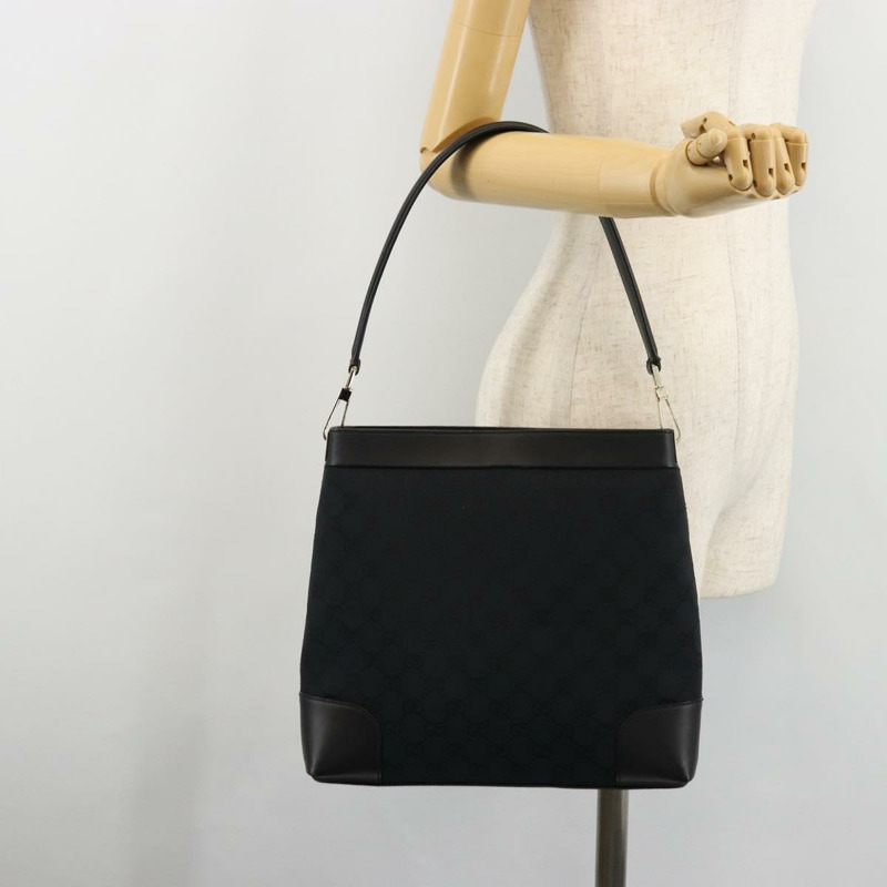 【日本直送】GUCCI GG帆布肩背包 黑色 金色 001 4231 正品 ep14295A-22