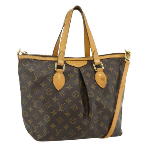 路易威登 Monogram Palermo PM 手提包 M40145 LV Auth ka4111A
