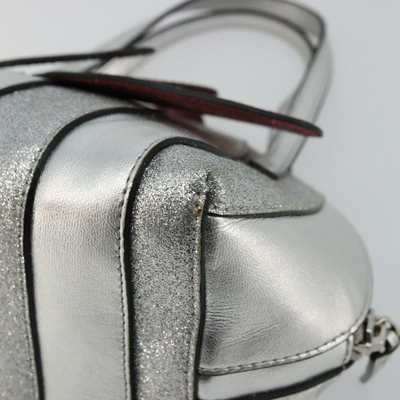 【日本直送】GUCCI 兒童手提包 皮革 銀色 正品 177083A-8