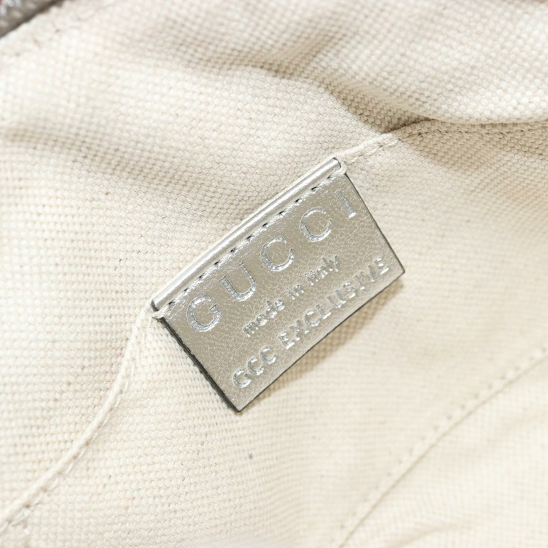 【日本直送】GUCCI 兒童手提包 皮革 銀色 正品 177083A-18