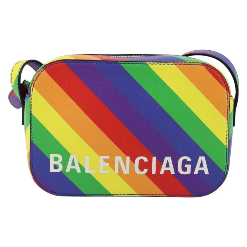 【日本直送】BALENCIAGA Ville 單肩包 皮革 多色 銀色 正品 177109A-12