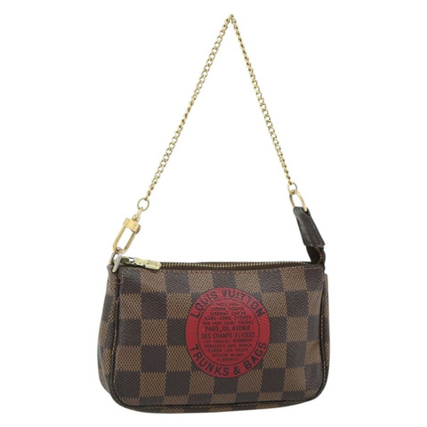 路易威登 Damier Ebene T&B 迷你手拿包配件 N58011 LV 正品 177106A