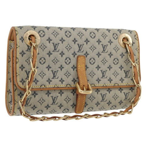 路易威登 Monogram Mini Camille 鏈條單背包 藍色 M92002 正品 177432A