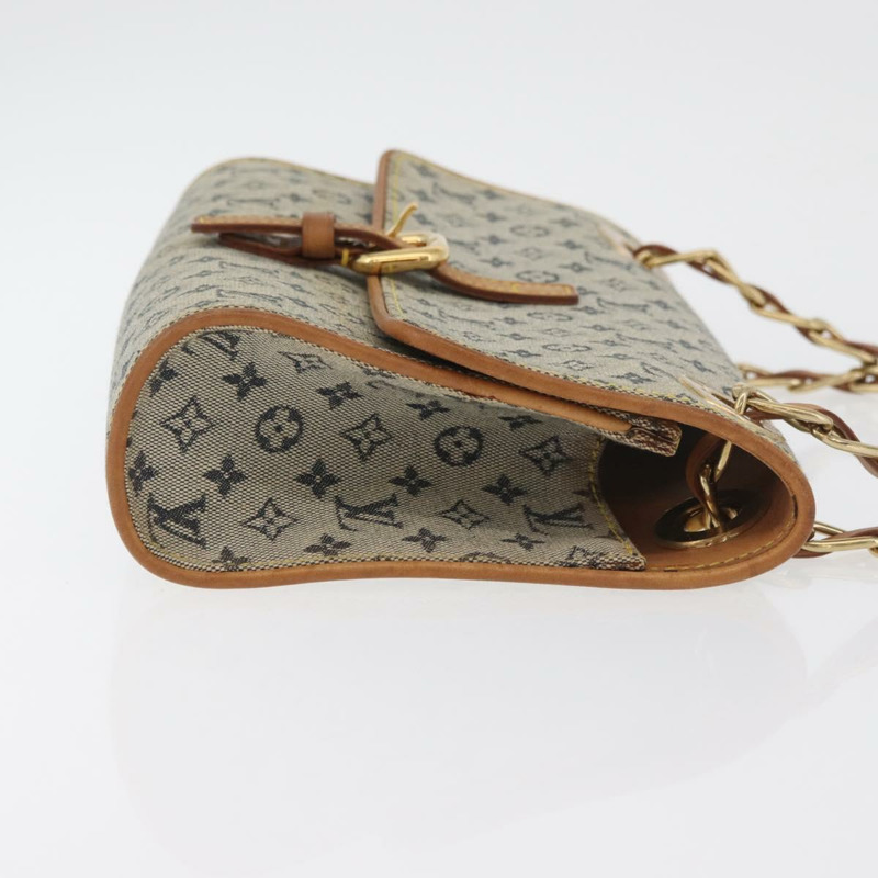 【日本直送】路易威登 Monogram Mini Camille 鏈條單背包 藍色 M92002 正品 177432A-2