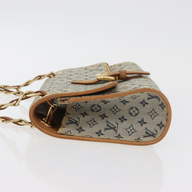 【日本直送】路易威登 Monogram Mini Camille 鏈條單背包 藍色 M92002 正品 177432A-3