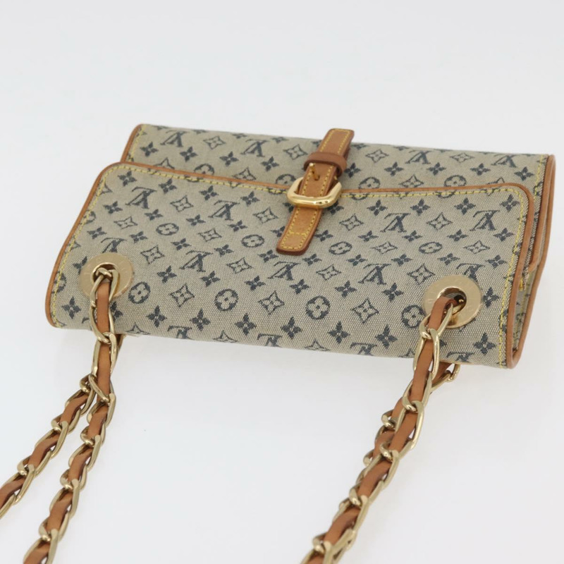 【日本直送】路易威登 Monogram Mini Camille 鏈條單背包 藍色 M92002 正品 177432A-5