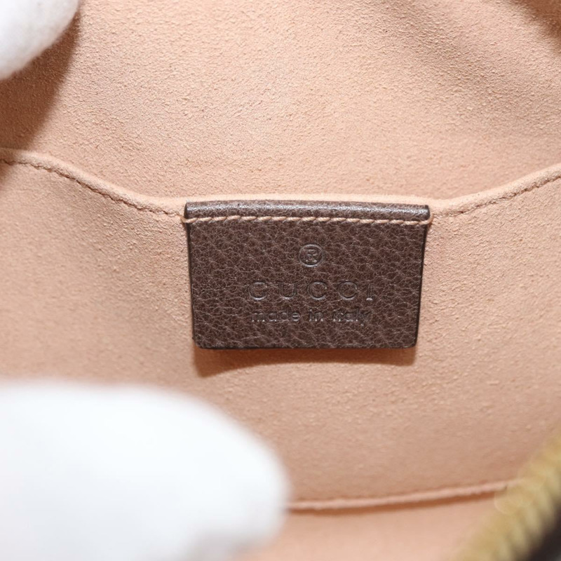 【日本直送】GUCCI GG Supreme Web Sherry Line 腰包 PVC 米色 金色 517076 正品 175059SAM-19