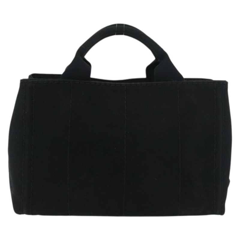 【日本直送】PRADA Canapa PM 手袋 帆布 黑色 金色 正品 175050SAM-1