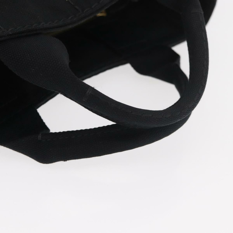 【日本直送】PRADA Canapa PM 手袋 帆布 黑色 金色 正品 175050SAM-6