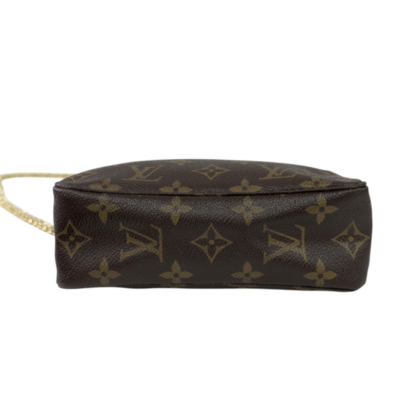 LOUIS VUITTON 中古 *自加鏈＞送無品牌鏈帶* 老花 斜揹袋-13