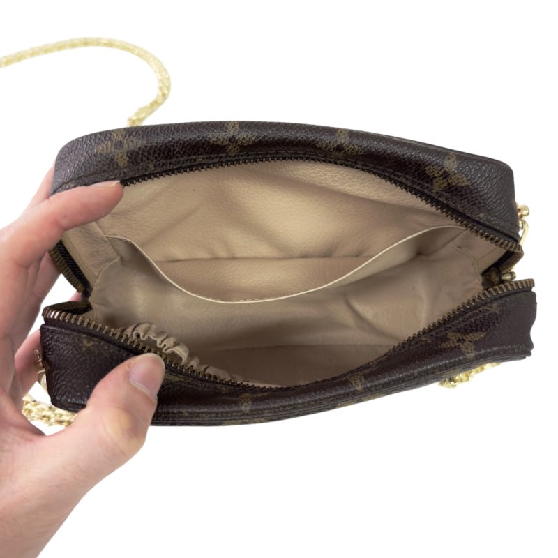 LOUIS VUITTON 中古 *自加鏈＞送無品牌鏈帶* 老花 斜揹袋-20