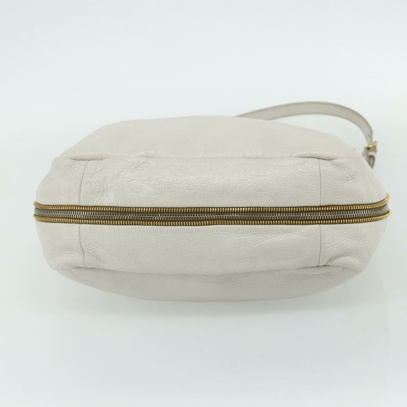 【日本直送】PRADA 手提包 皮革 兩用 白色 金 銀色 正品 175061A-4