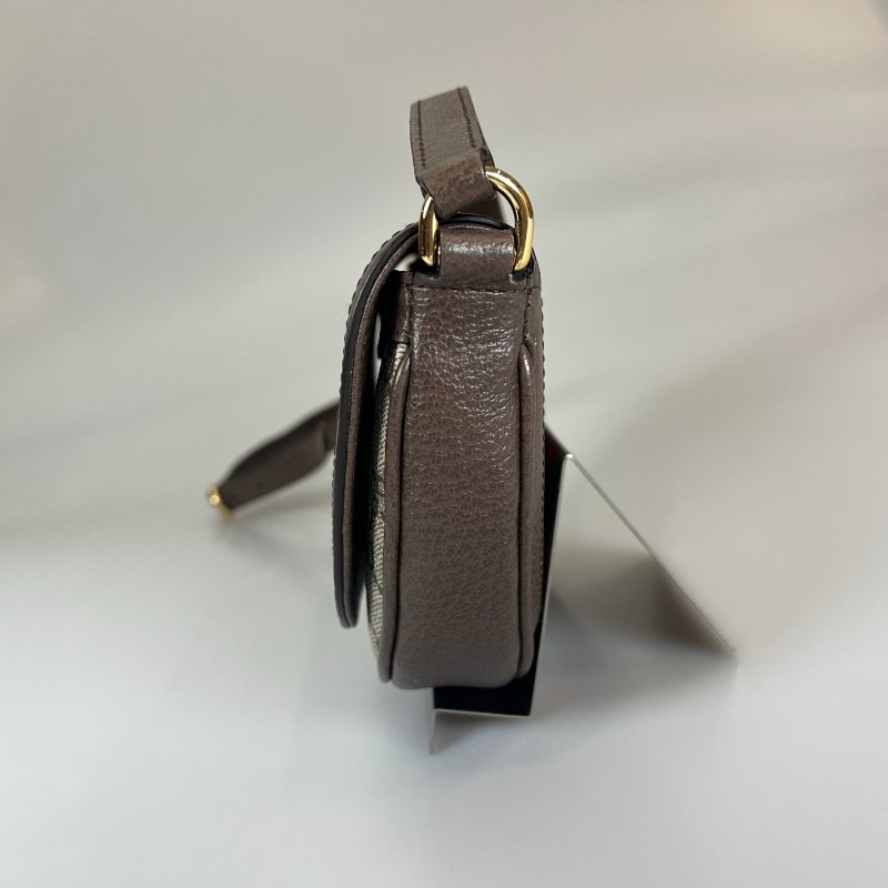 GUCCI 757309 經典老花Ophidia翻蓋小半月包-2