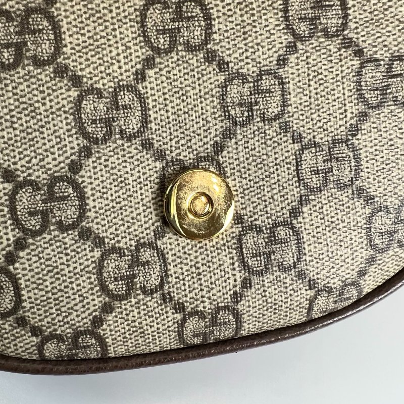 GUCCI 757309 經典老花Ophidia翻蓋小半月包-8