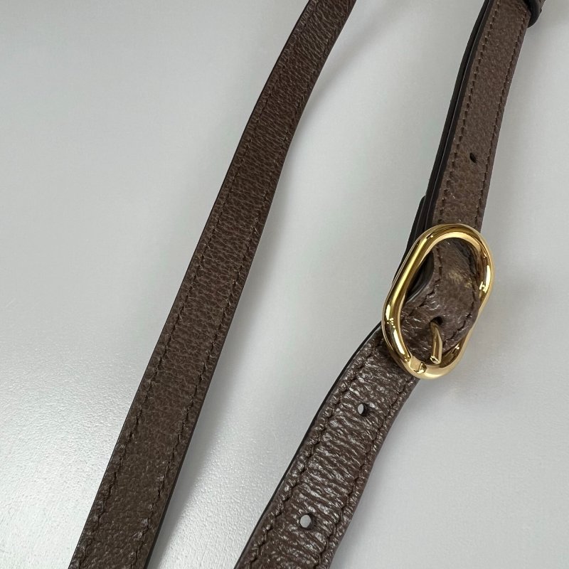 GUCCI 757309 經典老花Ophidia翻蓋小半月包-10