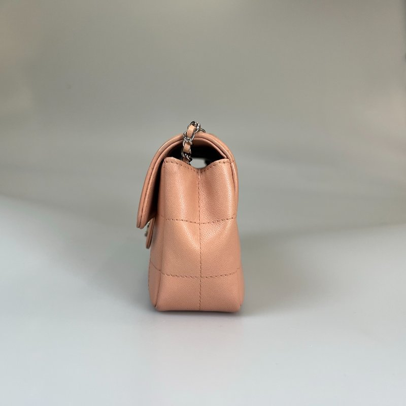 CHANEL 山茶花鏈條包羊皮粉 A16780/保卡款11開-3