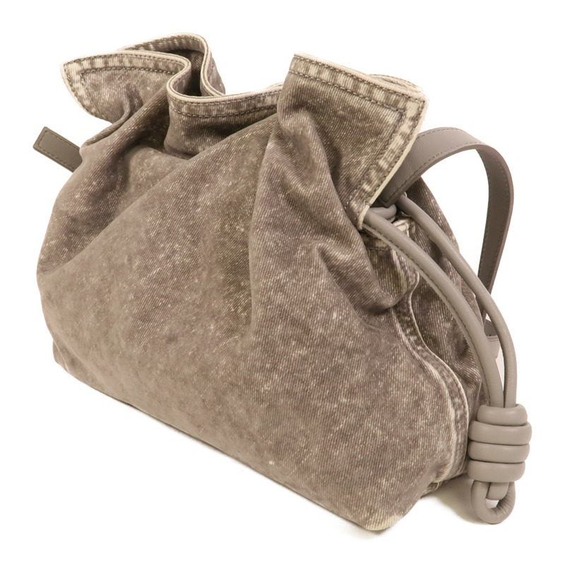 LOEWE 牛仔布Flamenco Medium肩背袋-2