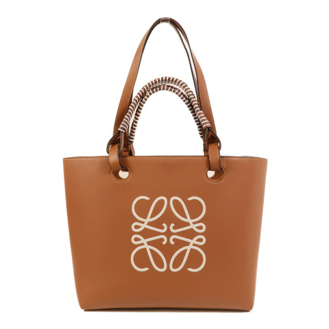 LOEWE 牛皮皮革Anagram Tote Small手挽肩背兩用袋