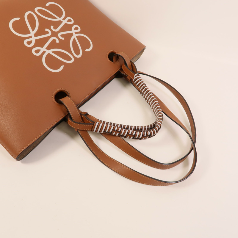 LOEWE 牛皮皮革Anagram Tote Small手挽肩背兩用袋-5