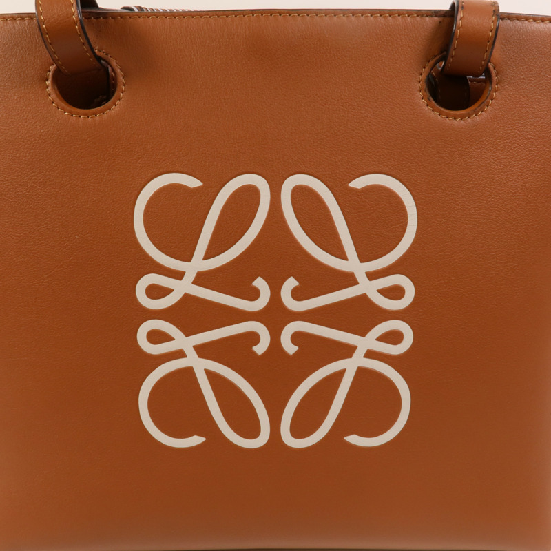 LOEWE 牛皮皮革Anagram Tote Small手挽肩背兩用袋-6