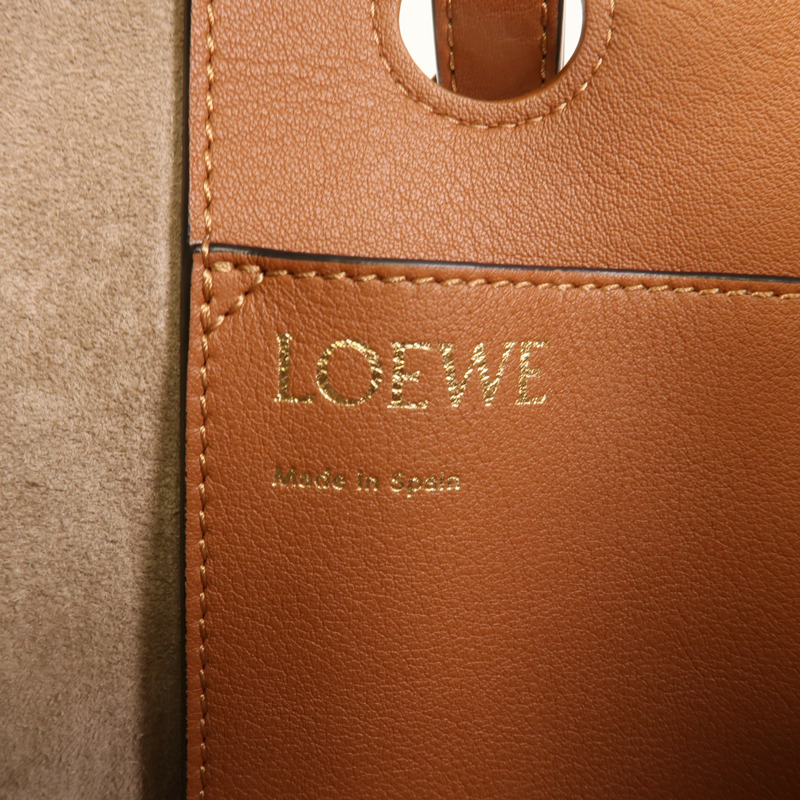 LOEWE 牛皮皮革Anagram Tote Small手挽肩背兩用袋-7
