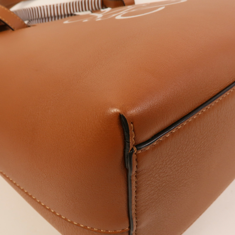LOEWE 牛皮皮革Anagram Tote Small手挽肩背兩用袋-9