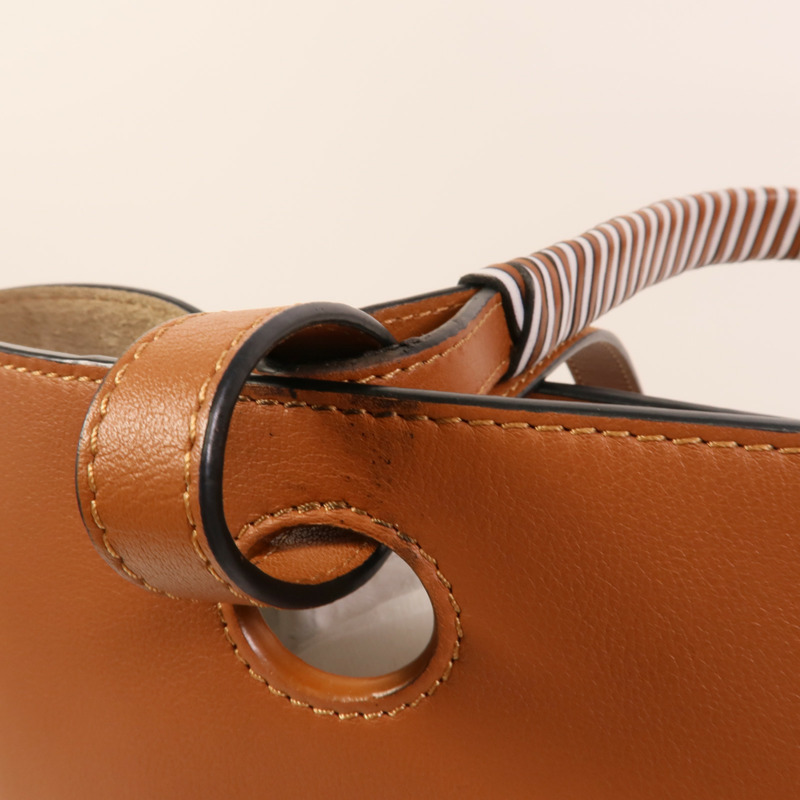 LOEWE 牛皮皮革Anagram Tote Small手挽肩背兩用袋-13