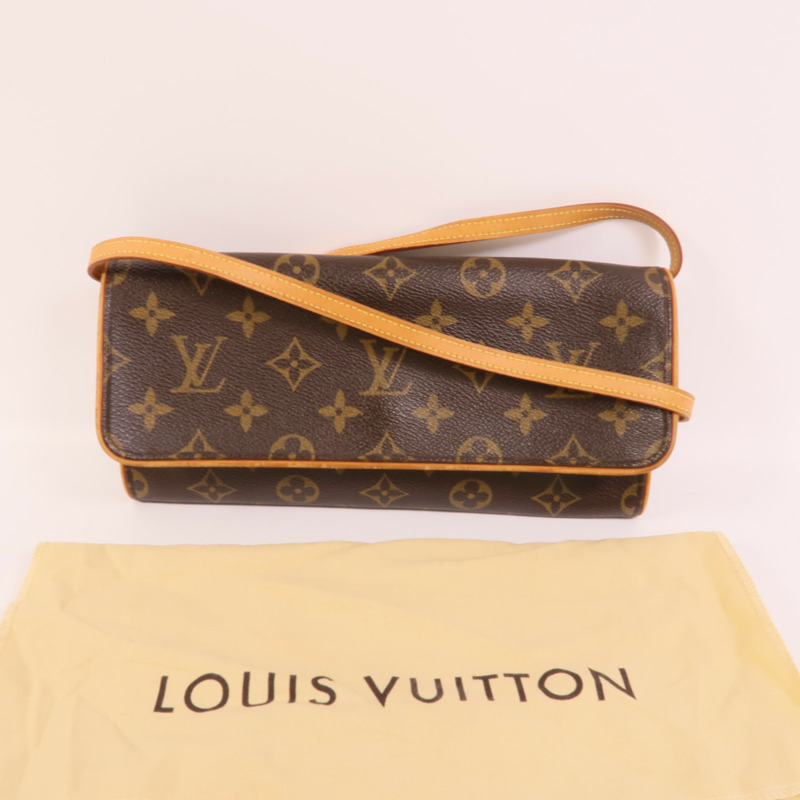 LOUIS VUITTON Monogram Pochette Twin GM肩背袋-8
