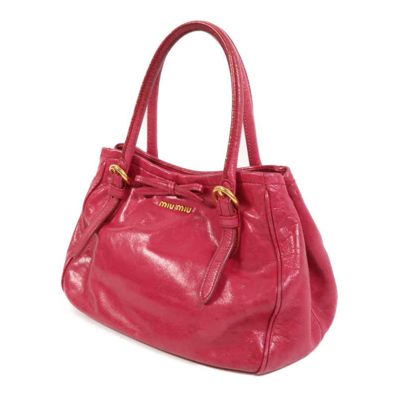Miu Miu 牛皮皮革2 Way Shoulder手挽肩背兩用袋-2