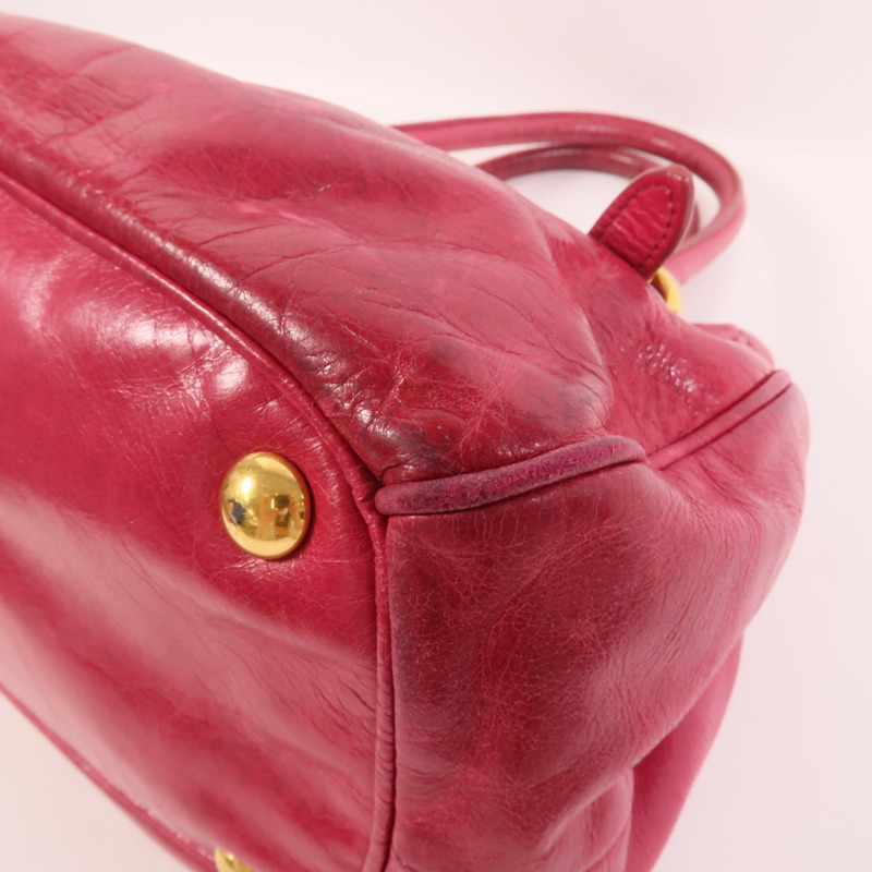 Miu Miu 牛皮皮革2 Way Shoulder手挽肩背兩用袋-10