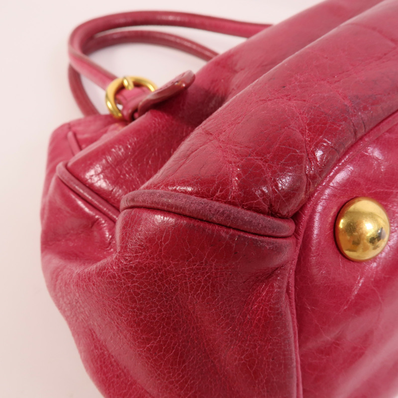 Miu Miu 牛皮皮革2 Way Shoulder手挽肩背兩用袋-12