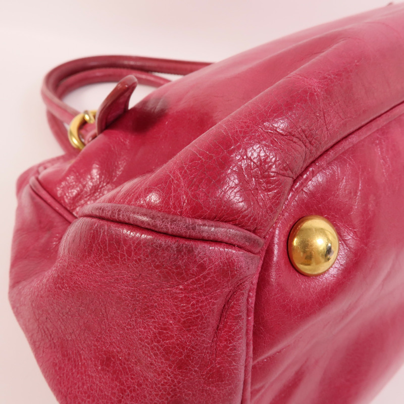 Miu Miu 牛皮皮革2 Way Shoulder手挽肩背兩用袋-13
