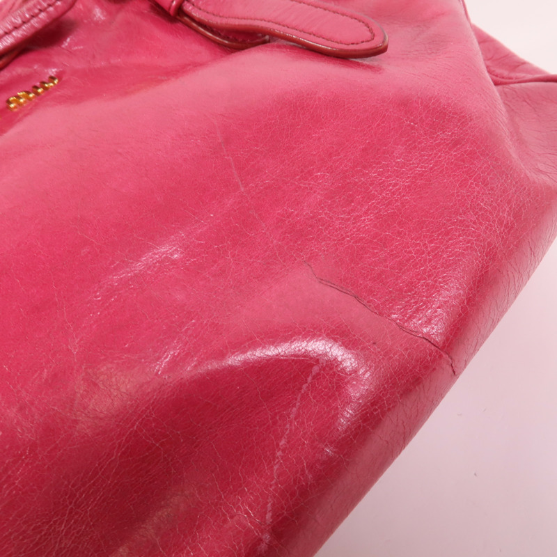 Miu Miu 牛皮皮革2 Way Shoulder手挽肩背兩用袋-16