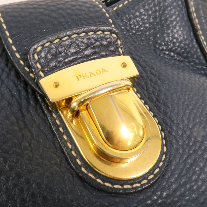 PRADA 牛皮皮革Shoulder Bag肩背袋-7