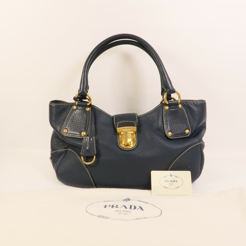PRADA 牛皮皮革Shoulder Bag肩背袋-12