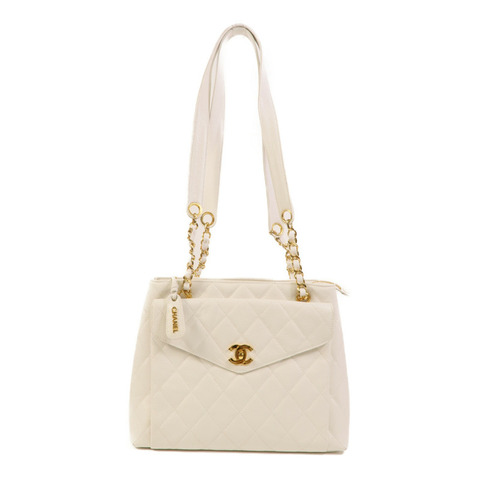 CHANEL 牛皮皮革Chain Shoulder鏈帶肩背袋