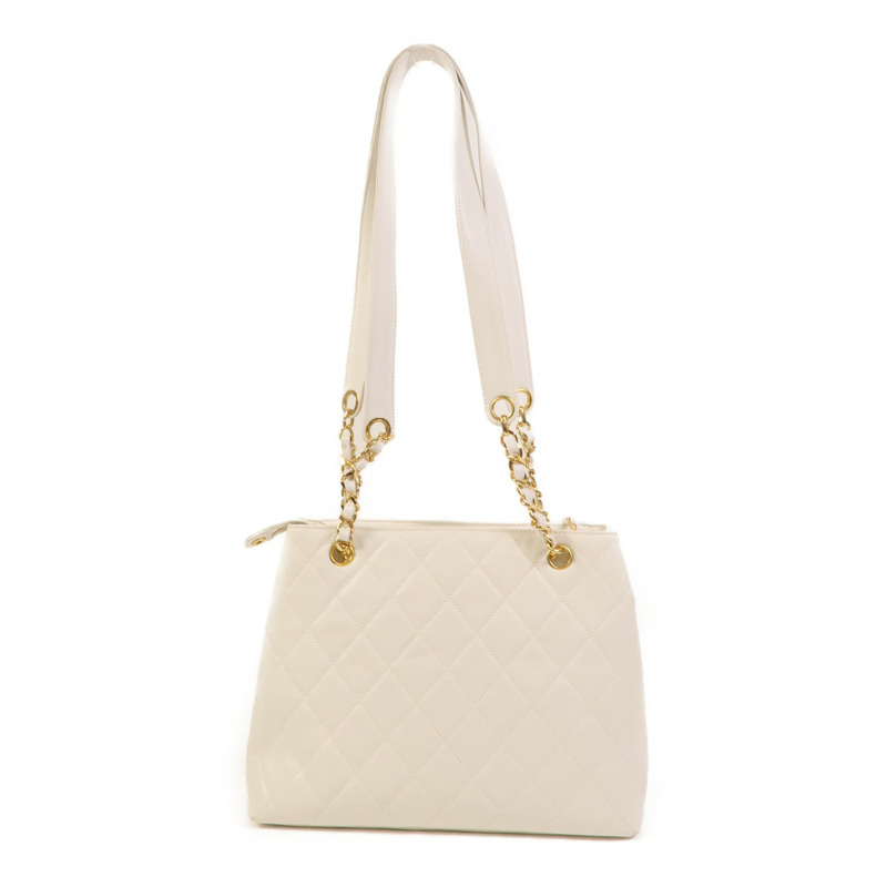 CHANEL 牛皮皮革Chain Shoulder鏈帶肩背袋-1