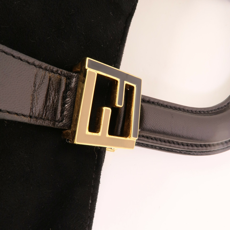 FENDI 麂皮皮革Hand Bag手挽袋-6
