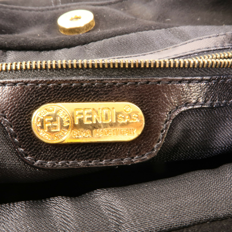 FENDI 麂皮皮革Hand Bag手挽袋-7