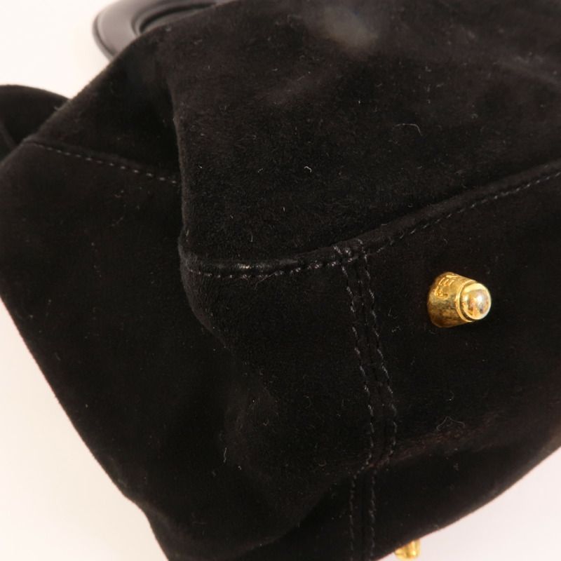 FENDI 麂皮皮革Hand Bag手挽袋-9