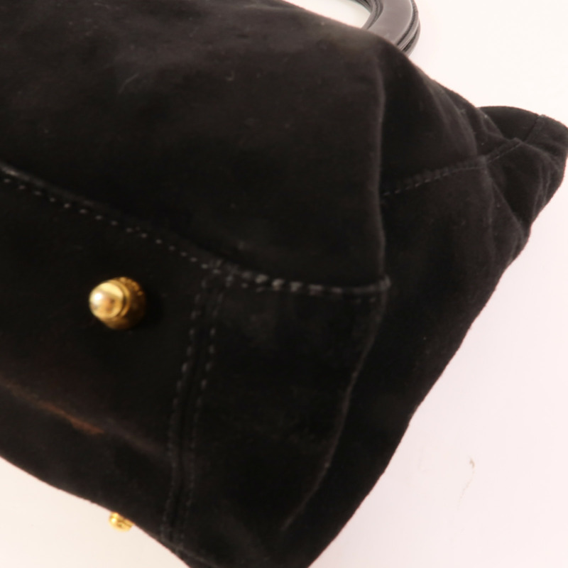 FENDI 麂皮皮革Hand Bag手挽袋-10