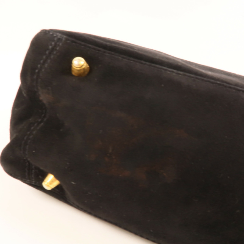 FENDI 麂皮皮革Hand Bag手挽袋-16