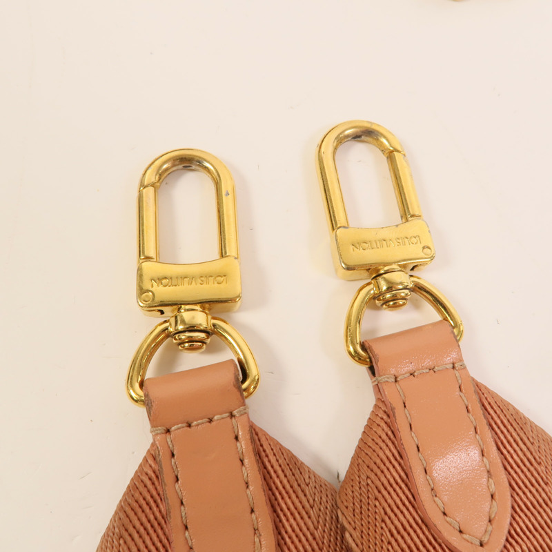 LOUIS VUITTON Monogram Petite Malle Souple金扣手挽肩背兩用袋棕色/粉紅色-6