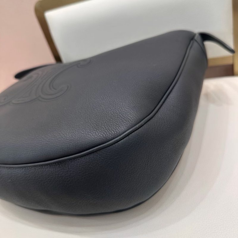 CELINE HeloiseTriomphe 岩石灰全皮肩背腋下包 27*27cm 98新配件塵袋-6