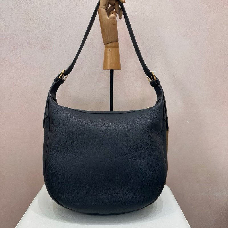 CELINE HeloiseTriomphe 岩石灰全皮肩背腋下包 27*27cm 98新配件塵袋-8