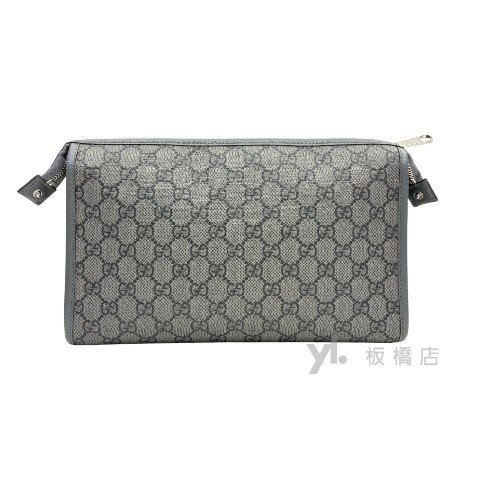 Y1910-Gucci Ophidia GG 灰色塗層手拿包598234-3